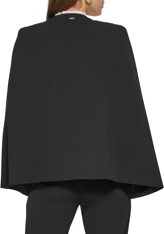 Women's Standard Everyday Casual Stretchy Open Front Cape