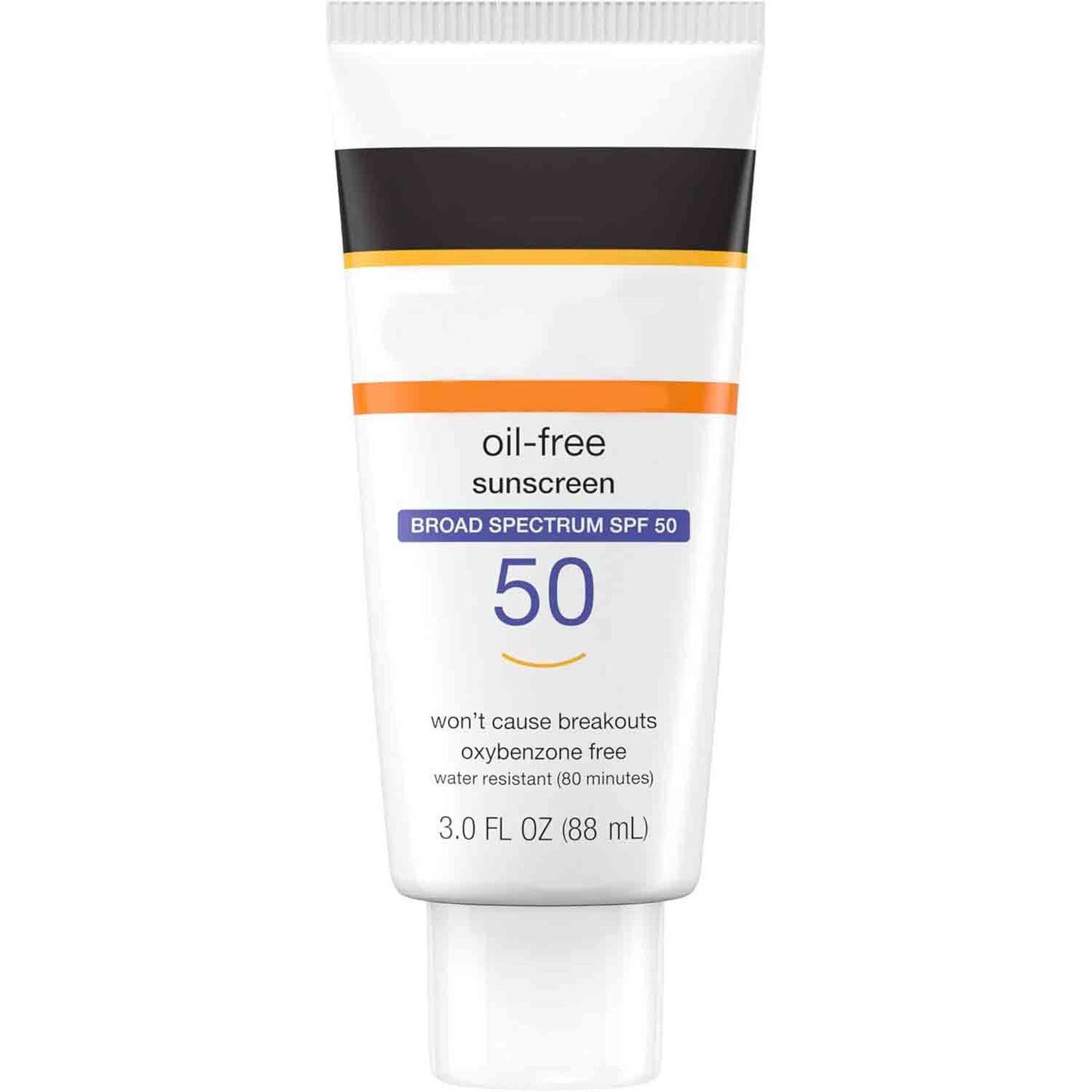 Clear Face Liquid Lotion Sunscreen for Acne-Prone Skin, Broad Spectrum SPF 50 UVA/UVB Protection
