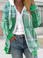 Christmas Plaid Casual Cashmere Cotton Jacket