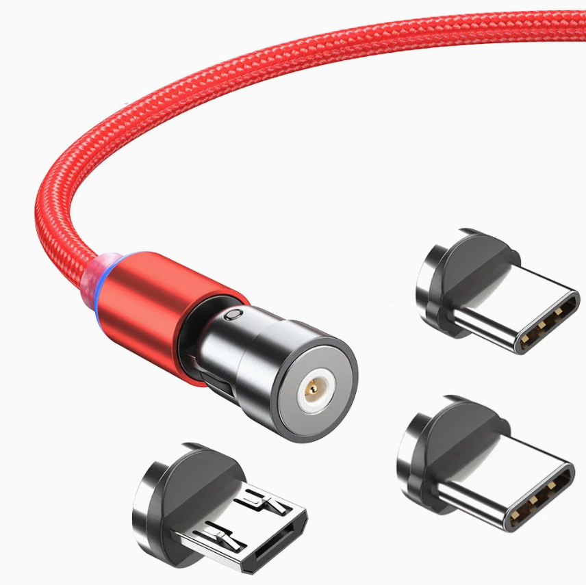 Magnetic Trio Charger Cable for All Phones
