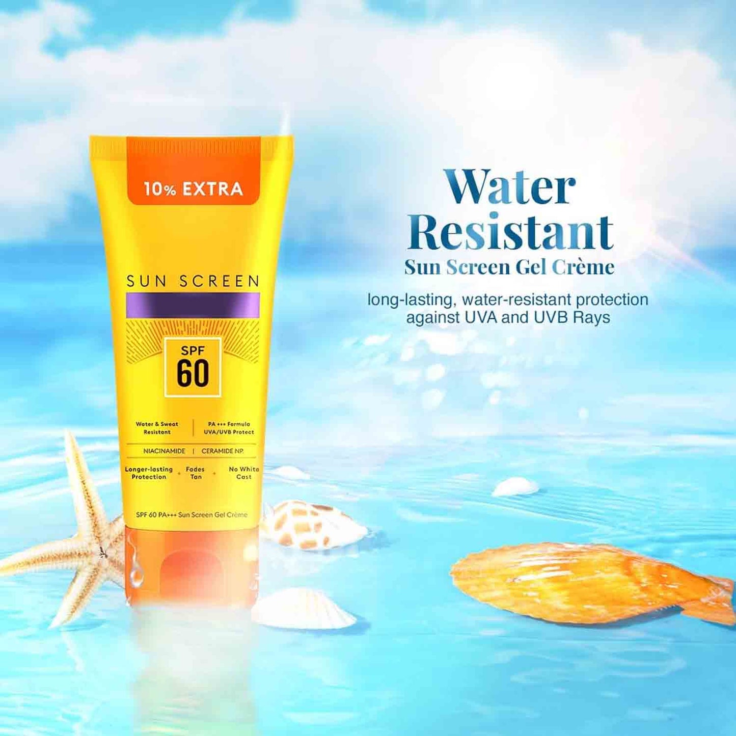Water Resistant Sunscreen Gel