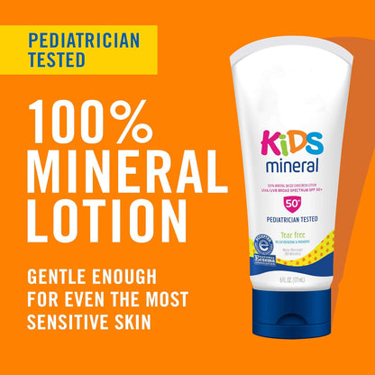 100% Mineral Kids Sunscreen Lotion