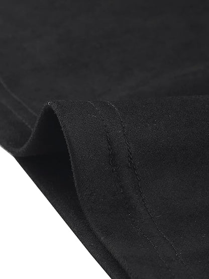 Women's Sheath Dress Sleeveless Button Decor Side Slit Suede Work Pencil Dress