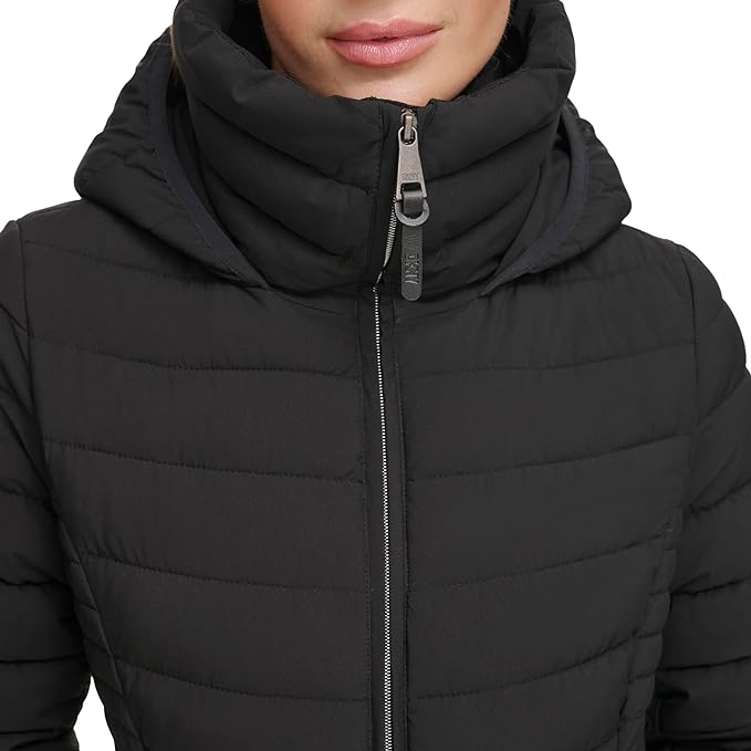 Women's Bib-Front Light-Weight Puffer