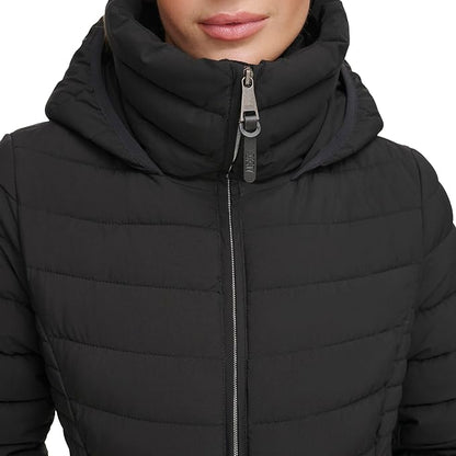 Women's Bib-Front Light-Weight Puffer