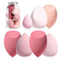 Makeup Sponge Set BS-MALL Blender Sponges 7 Pcs for Liquid, Cream, and Powder, Multi-colored with 1 Mini Makeup Sponge Pink (F-PinkGrey)