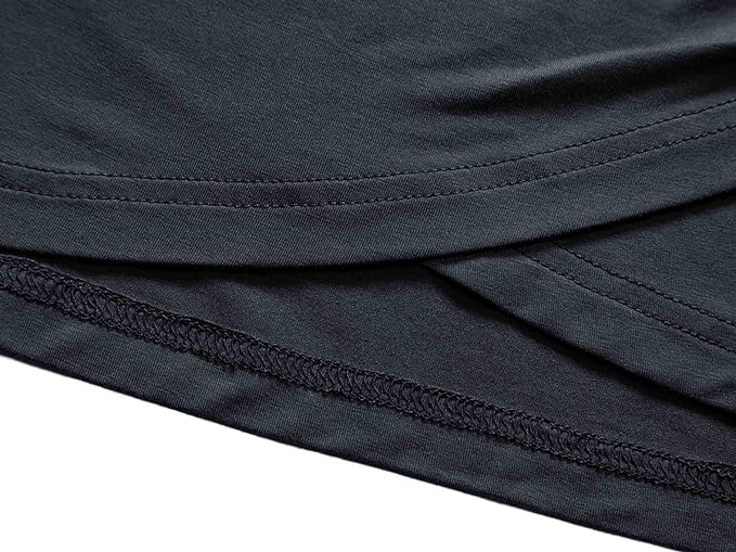 Women's Deep V Neck Short Sleeve Unique Cross Wrap Sexy Slim Fit Tops