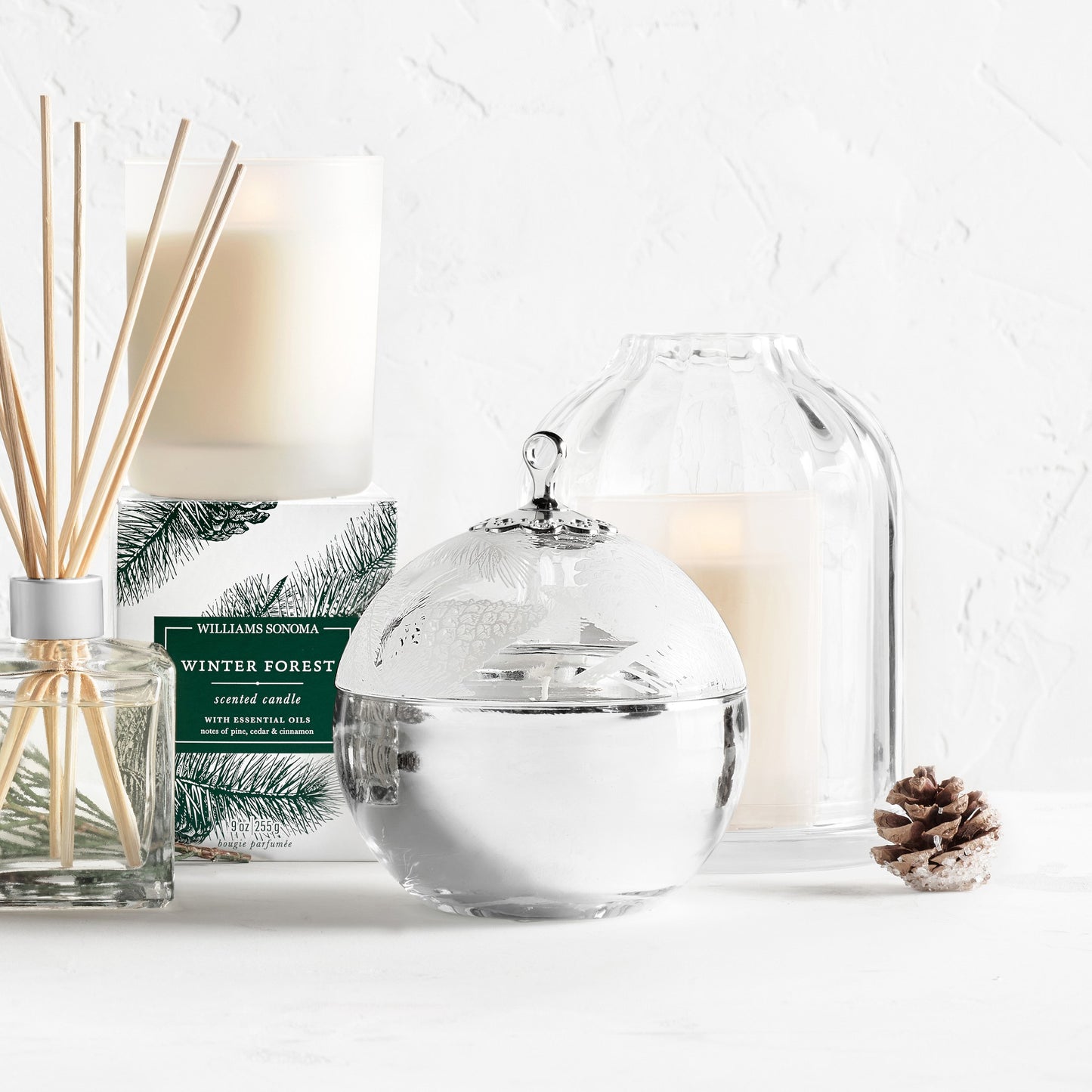 Winter Forest Decorative Ornament Candle